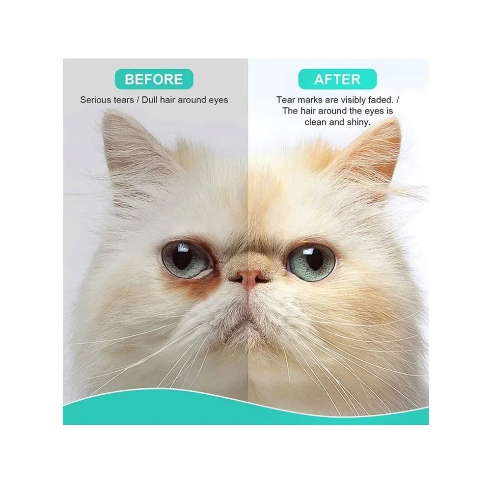 Dog Eye Wipes Pet Tear Stain Remover Wipes Tear Stain Wipes Eye Wash - 1…
